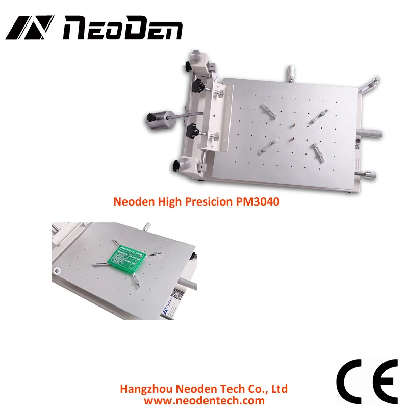 SMT Stencil Printer Neoden PM3040 manual stencil printer for PCB printer without frame