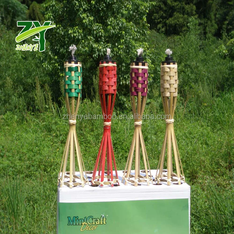 
ZYT-101 Bamboo Torch with Iron Tank for Garden Backyard Balcony at Factory Low Price ! 