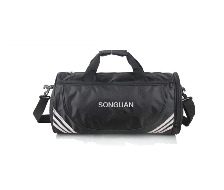 2018 Wholesale fashion waterproof travel gym duffle bag with shoe compartment