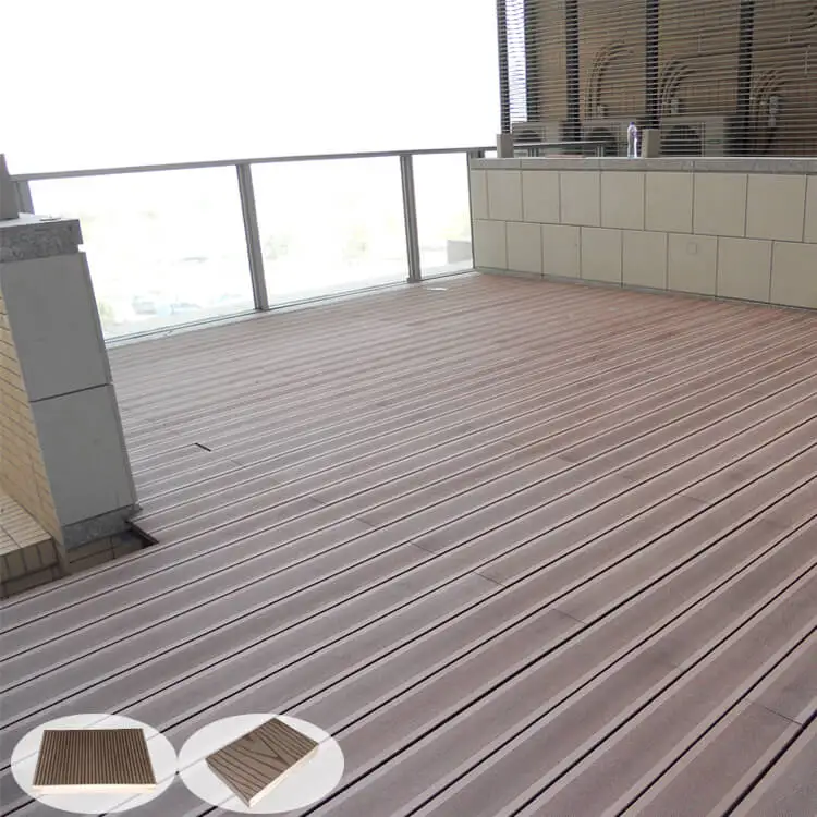 
Recycled Skid Resistance Outdoor Wood Plastic Composite Deck Swimming Pool Floor Walkway Veranda Waterproof WPC Board 