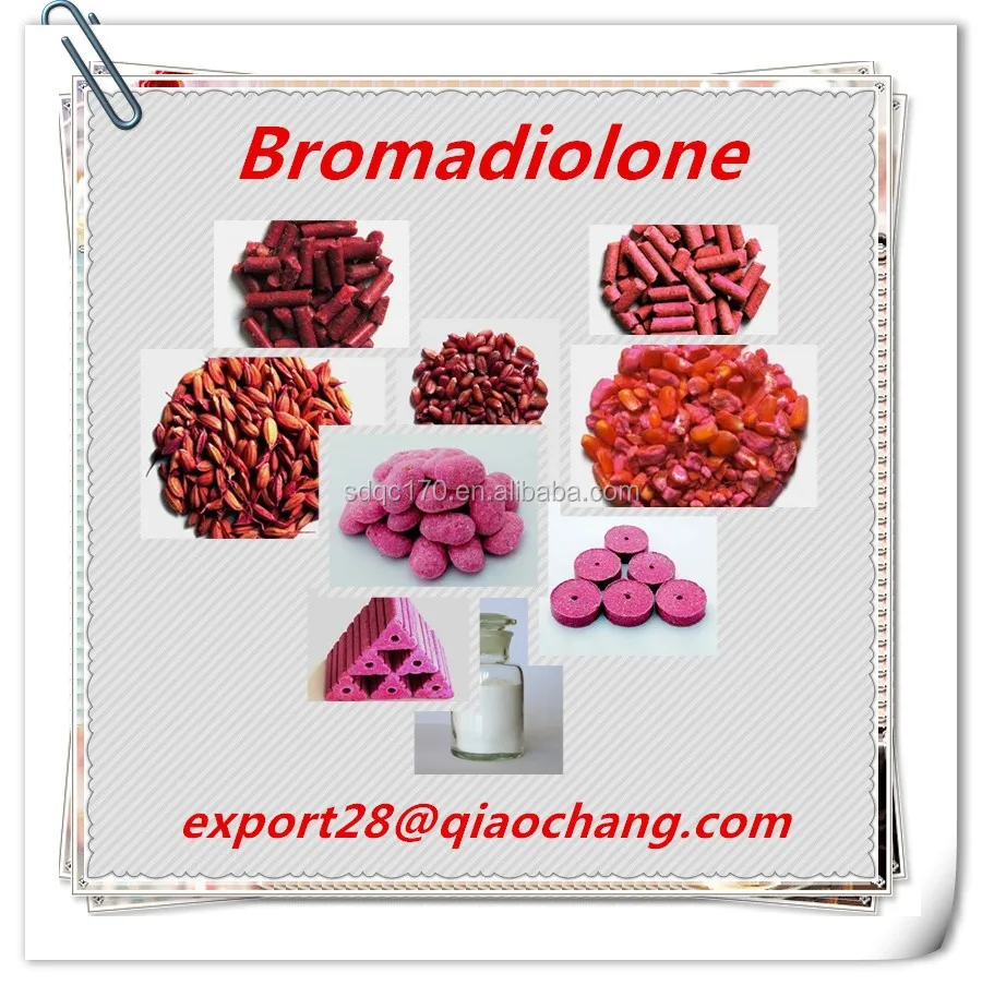 
 Rodenticide бромадиолон 0.005% приманка 98% TC CAS: 28772-56-7  