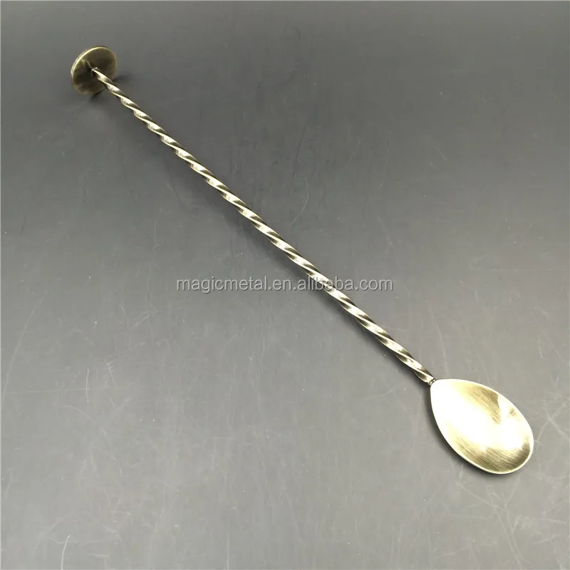 Factory Price stainless steel coffee bar accessories professional barware  mix cocktail barspoon for stirring