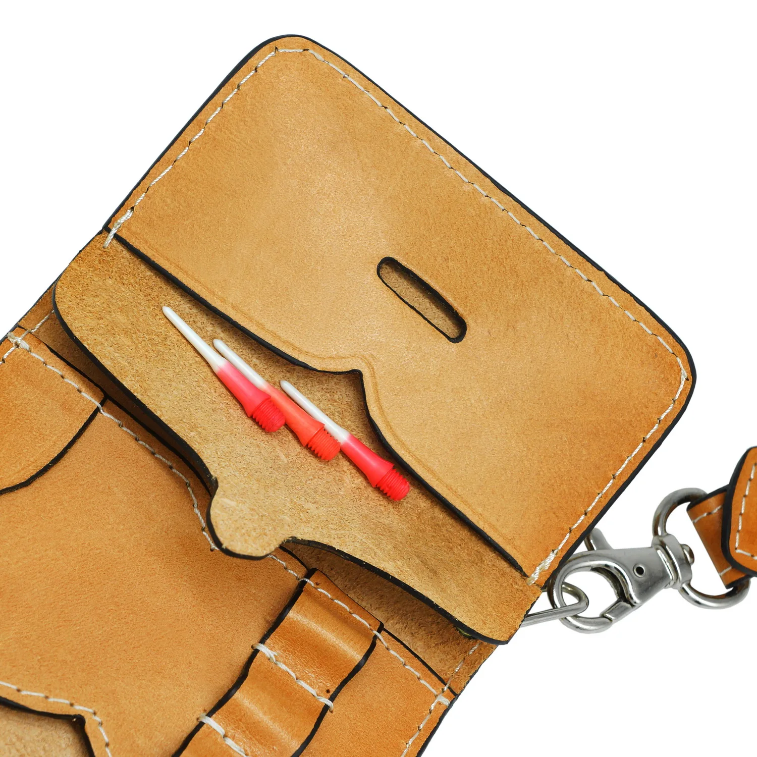 Bcsports quality genuine Leather dart case for dart set and accessories