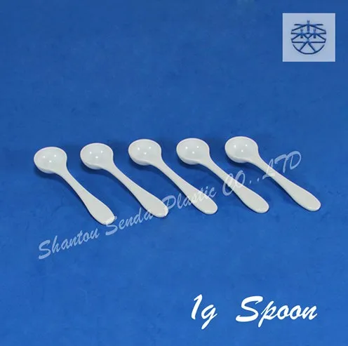 plastic powder spoon,pp plastic spoon,1g measuring spoon