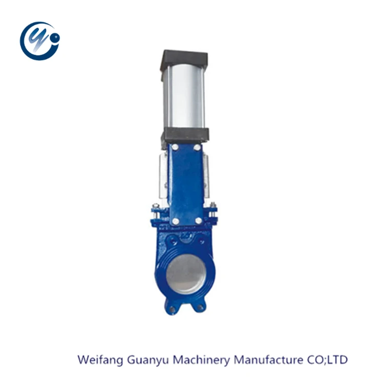 Factory Direct Sales in China Liquid Medium Pneumatic Knife Gate Valve GGG40 Body Electric Power Control Water Gas Oil Media
