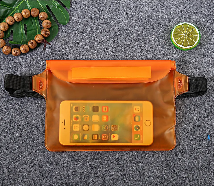 
Factory direct sales Waterproof Swimming Drifting Diving bags PVC waist Pockets for all phones 