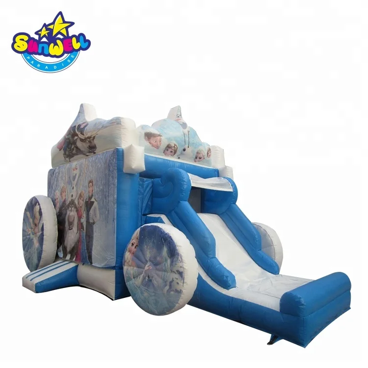 Commercial Giant Car Shape Inflatable Bouncer Bus Inflatable Slide