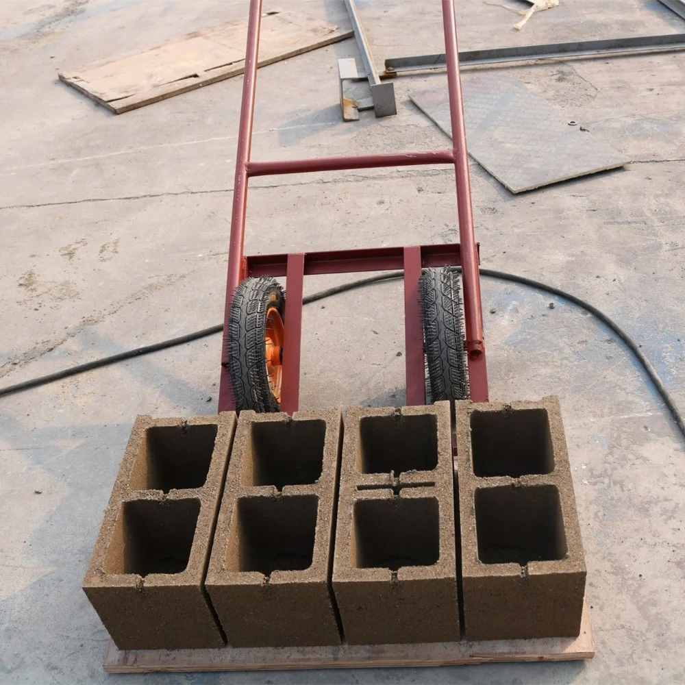 Ds QTJ4-40 interlocking earth block  concrete block paver brick making machine
