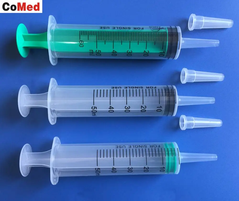 Sterile food syringe 50ml 60ml 100ml 200ml with tip