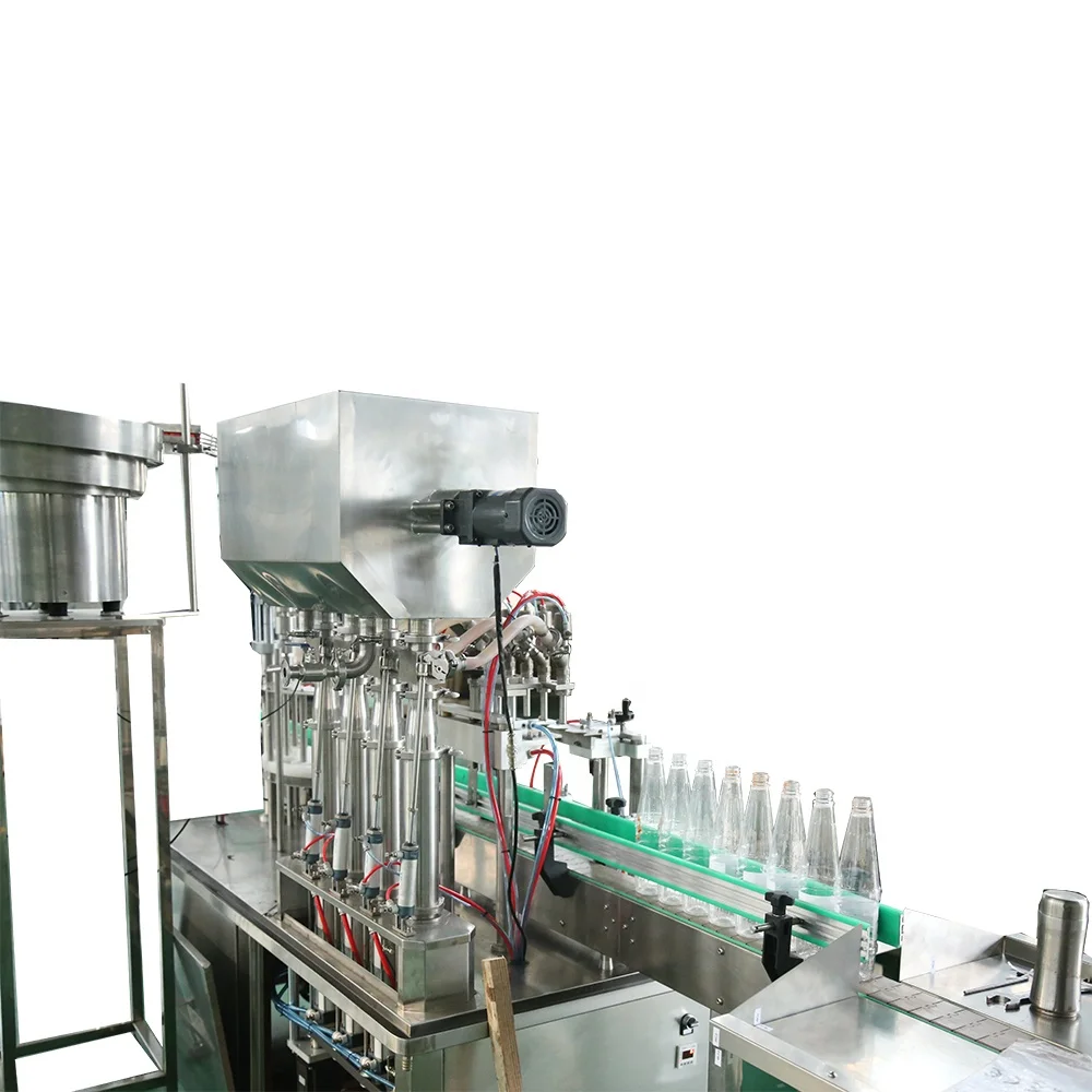 
Canned Tomato Food Packaging Glass Bottle Filling Line with Labeling Machine 