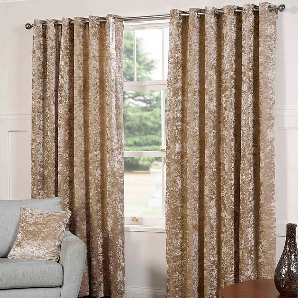
fireproof wholesale colorful 100% polyester velvet crushed shiny simple curtain design 