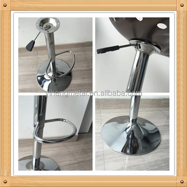 
Innovative China Rotatable Hot Sale Steel Circle saucer Coffee Shop/Kitchen/Bar/ Adult High Chair With Footrest 