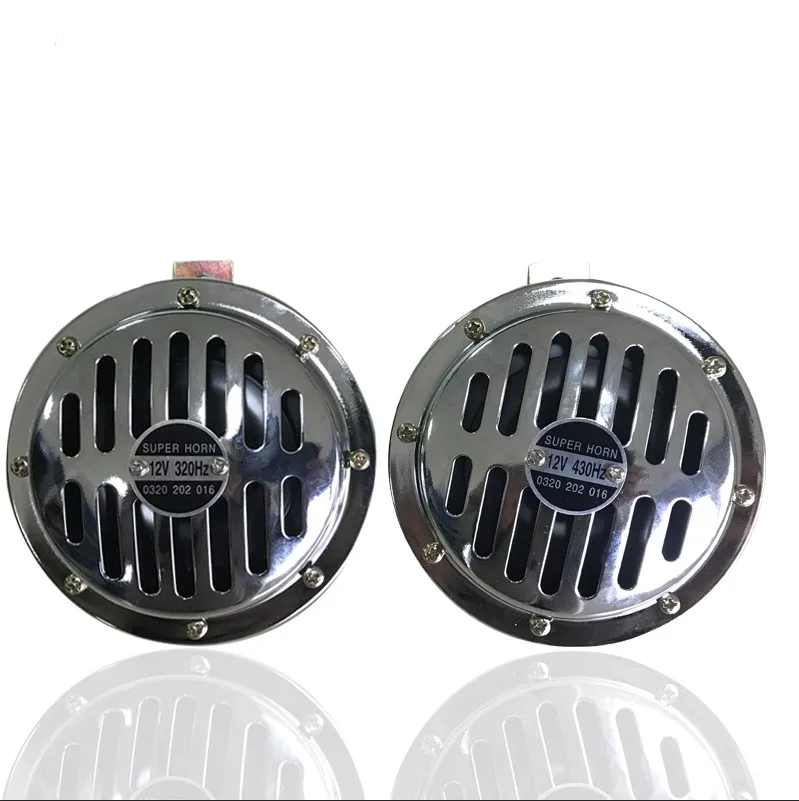 High quality 12V electric disc horn in chrome color use for truck