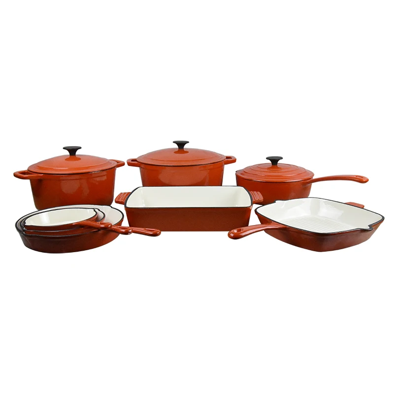 Cast Iron casserole cookware sets