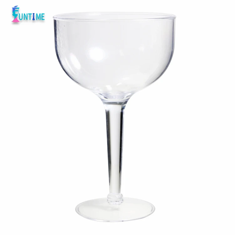 38 oz Cocktail Plastic Cups, Plastic Margarita Cocktail Glasses, Plastic Cocktail Cup With Stem