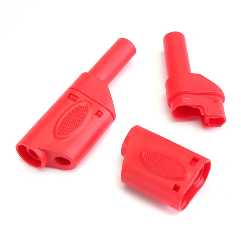 Safety Fully Insulated Multimeter Test Leads 4mm Banana Plugs Male Stackable Connectors CATII600V/32A