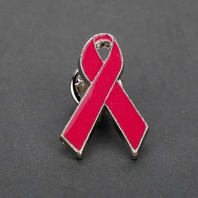 Wholesale Angel Pink Breast Cancer Awareness Ribbon Enamel Lapel Pin