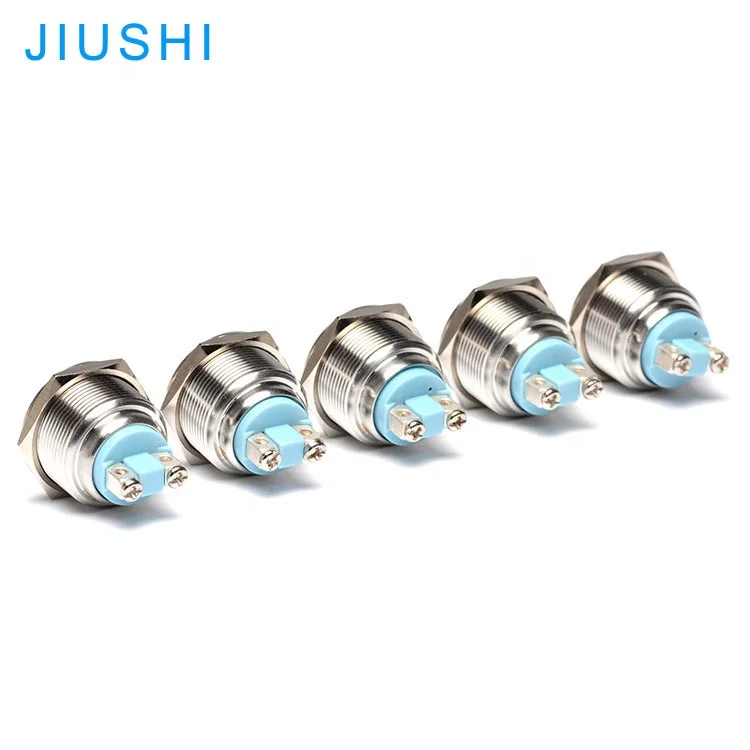 Металлический светодиодный индикатор A22-CC 22 мм, водонепроницаемый, красный, синий, желтый, зеленый, белый, 12 В, 24 В