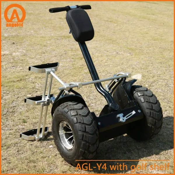 Factory direct sale smart scooter electric chariot with golf bag holder