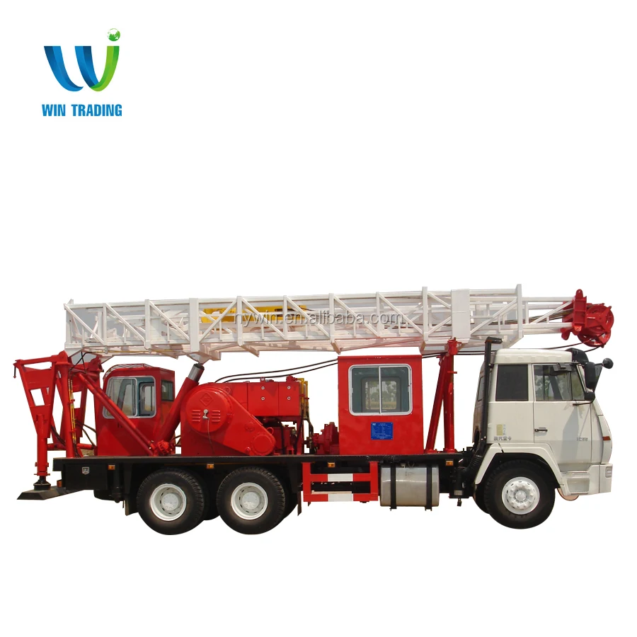 
RG API Standard Oil Field Oil and Gas Well Bore Hole Truck mounted Mobile 250hp XJ40 XJ250 40T Drilling and Workover Rig 