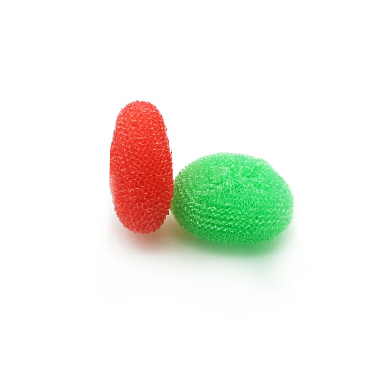 Multi Colors Kitchen Washing Pot Pan Plastic Mesh Scourer