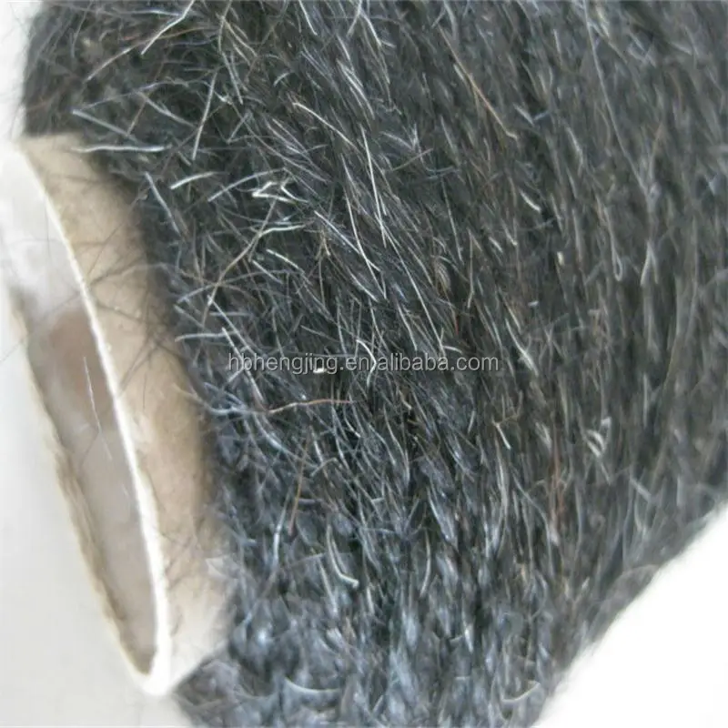 100% пряжа из козьей шерсти для изготовления подкладки или тента черного/серого/белого/смешанного цвета