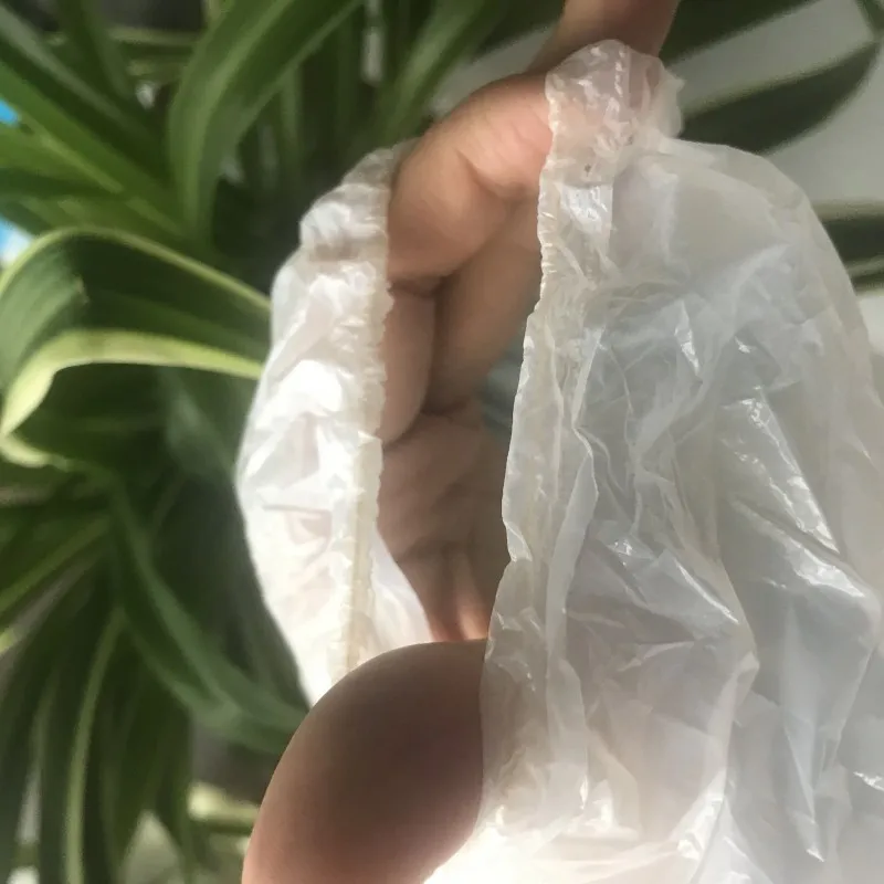 JWAS6002 Waterproof And Oil-Proof Smooth Embossed Household Disposable PE Plastic Arm Cover Sleeve for Household