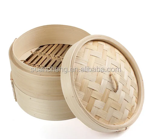bamboo commercial dumpling steamer