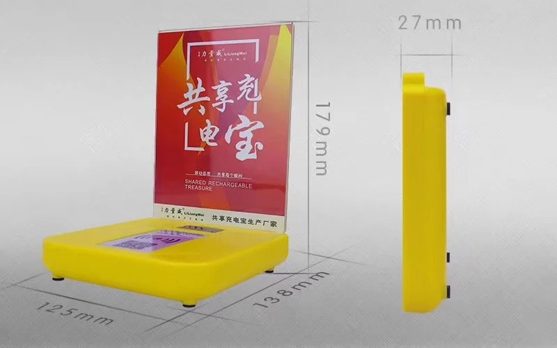 
Restaurant table menu power bank 15000mah wireless sharing power bank charging station 