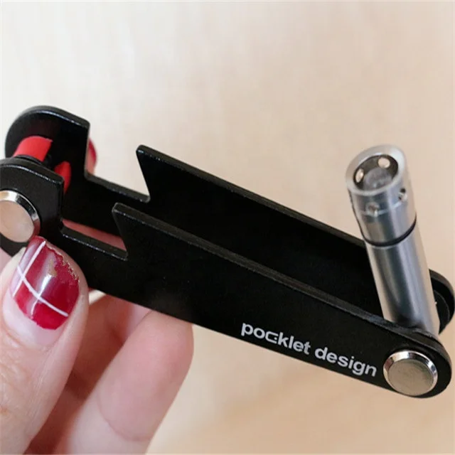 holder light Portable multi-function key chain tool pocket version design bottle opener Key organizer keychain