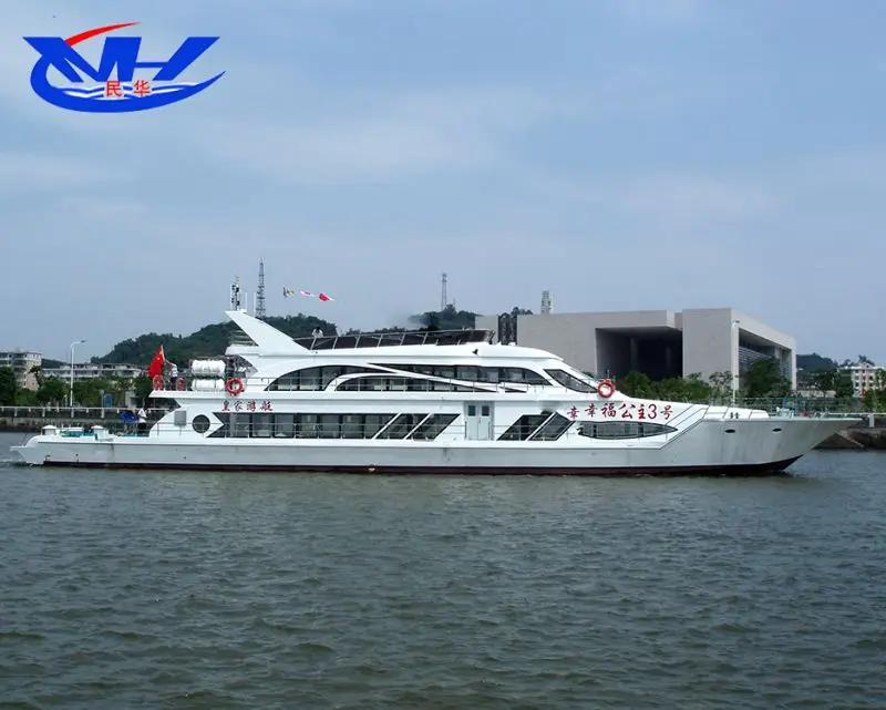 
198seats FRP Material Touring Passenger Sightseeing Boat for sale 