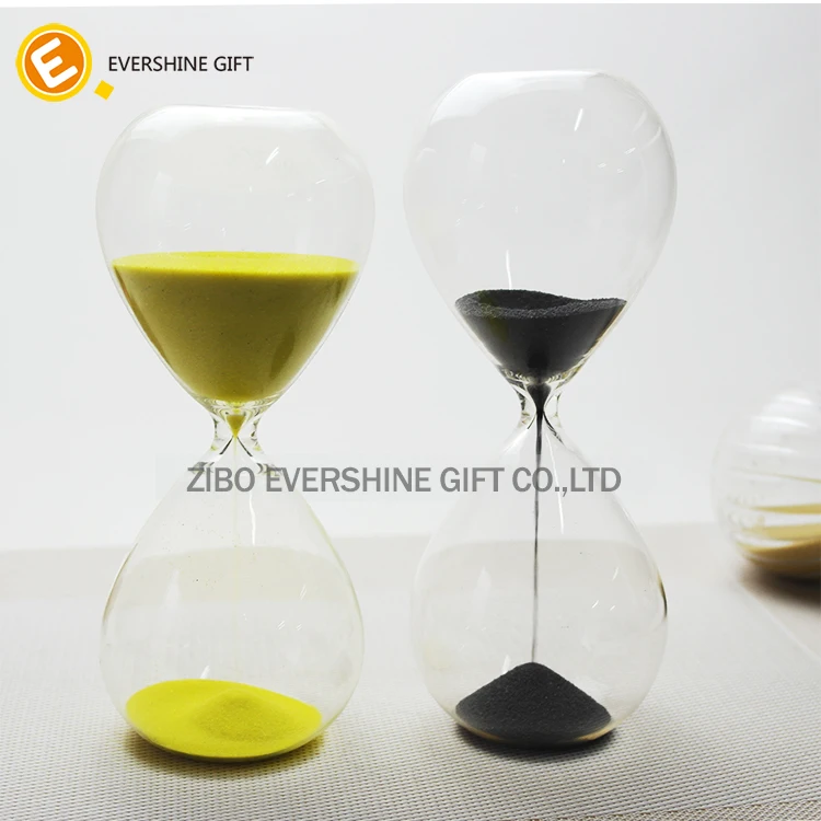 5/15/20/30/45/60min stripe three layers hourglass sand timer for home office decoration