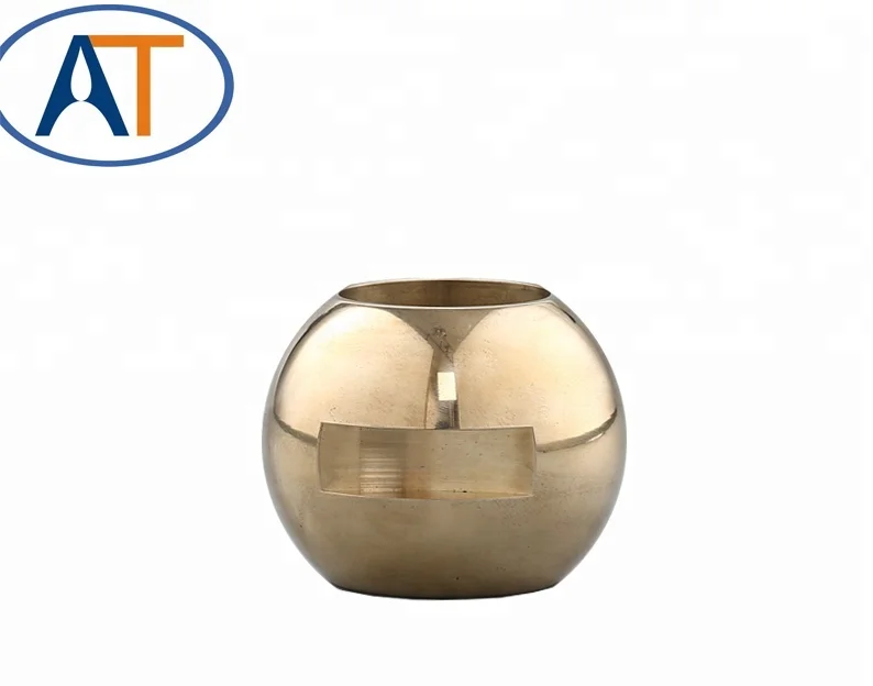 
High quality DN50-DN80 brass material straight through floating valve ball custom-made 