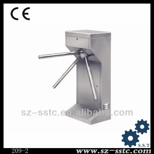 RFID контроля доступа талия высокая вертикальная турникета / Полуавтоматическая нержавеющей стали ворот штатива