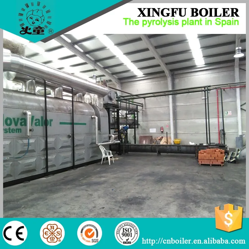 No pollution waste tyre plastic rubber pyrolysis equipment