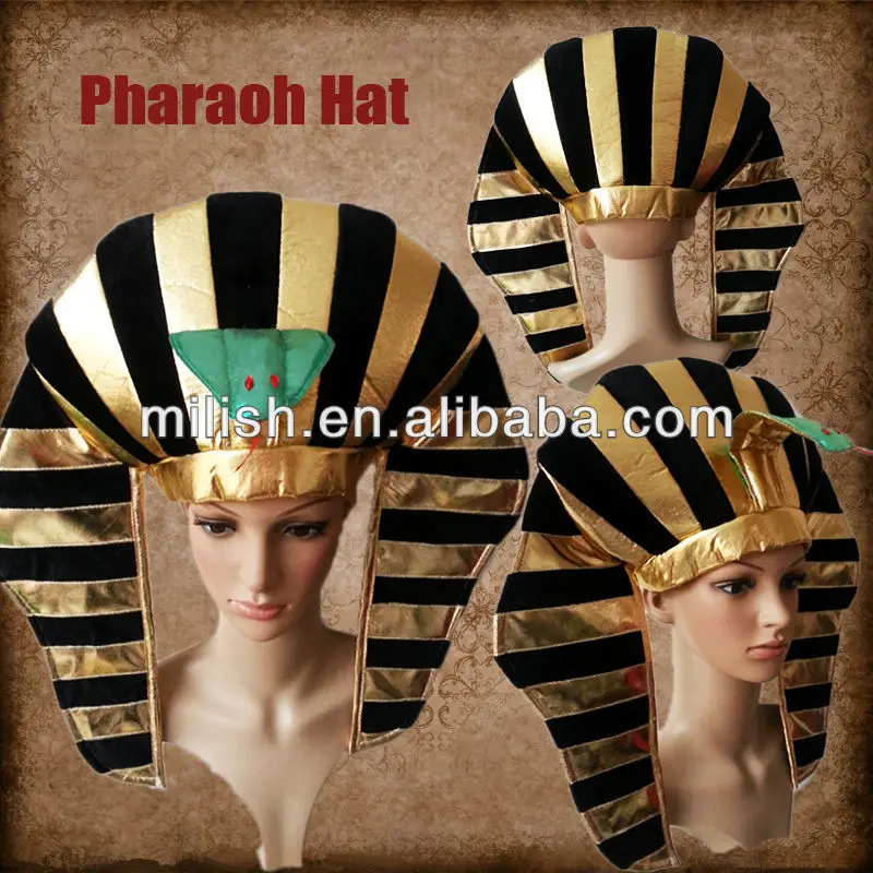 Party Halloween Plush ancient Egyptian Pharaoh hats fancy dress hats MH-1600