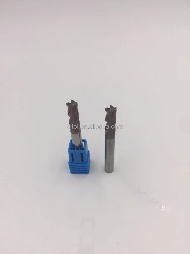 
DJTOL super hard four fluts end mills cnc cutters for steel 