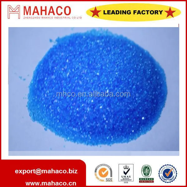 manufacture copper sulphate pentahydrate 96%