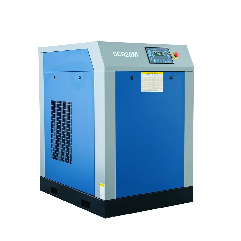 
 Маленький роторный винтовой воздушный компрессор с ременным приводом 15 кВт 20 л.с. 10 бар для текстильной промышленности (SCR20M)  
