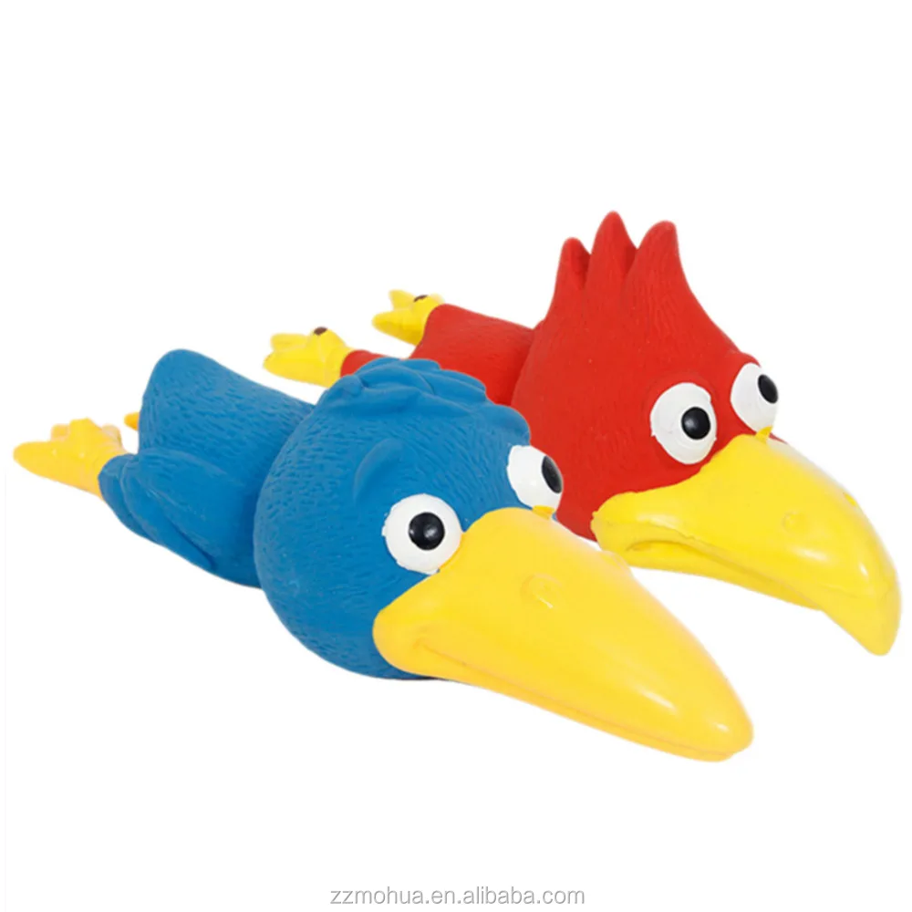 Прочная латексная жевательная игрушка Toucan милая аллигаторная птица аксессуары для домашних животных собак резиновые игрушки