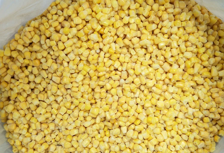 
Frozen Bulk Sweet Organic Corn Specification 