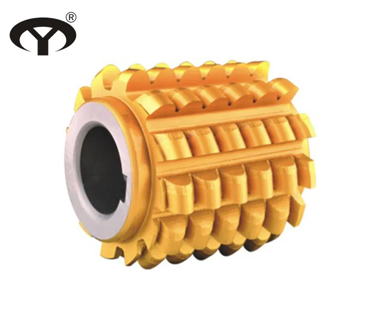 
HSS M2/M35 RS80 roller chain sprocket hobbing cutter with TIALN coating 