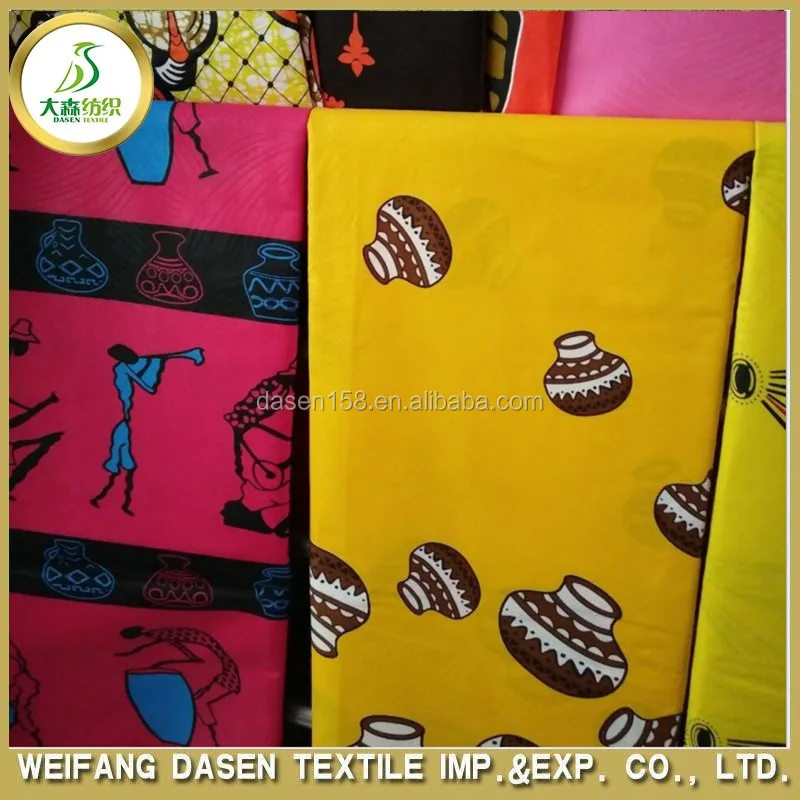 100% cotton african wax print fabric ankara fabric 2016