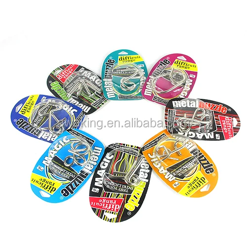 4.5mm metal puzzle game Wire Magic IQ Metal puzzle Game toys