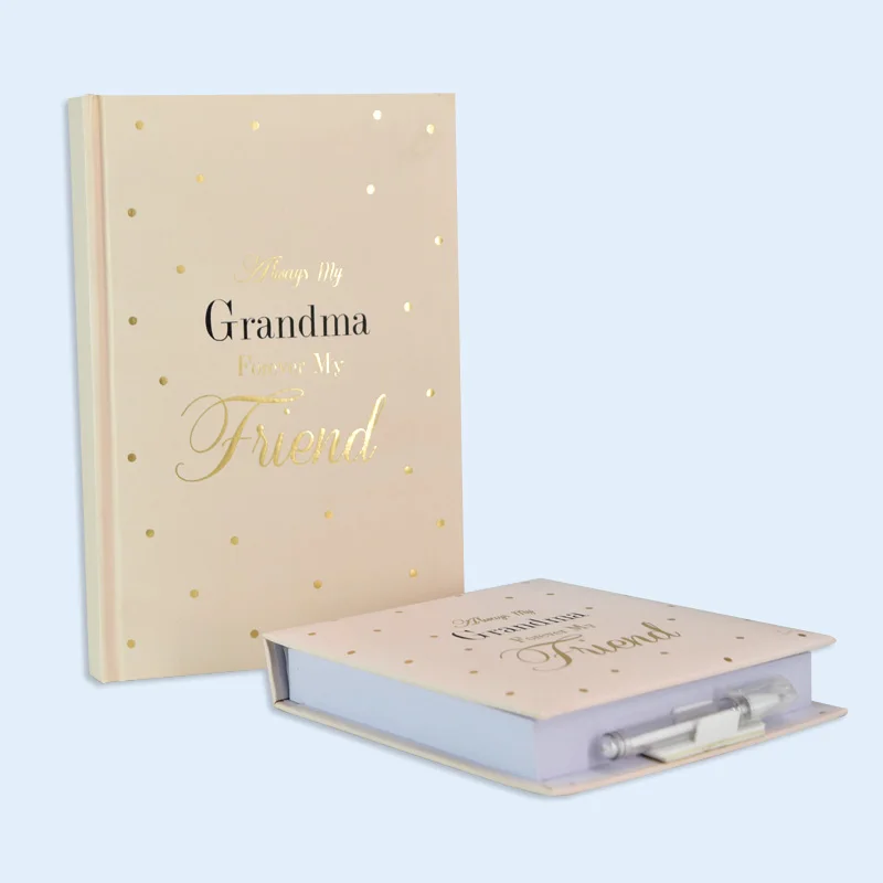 2024 Shinny foil stamping notebook hard cover diary journal book for school