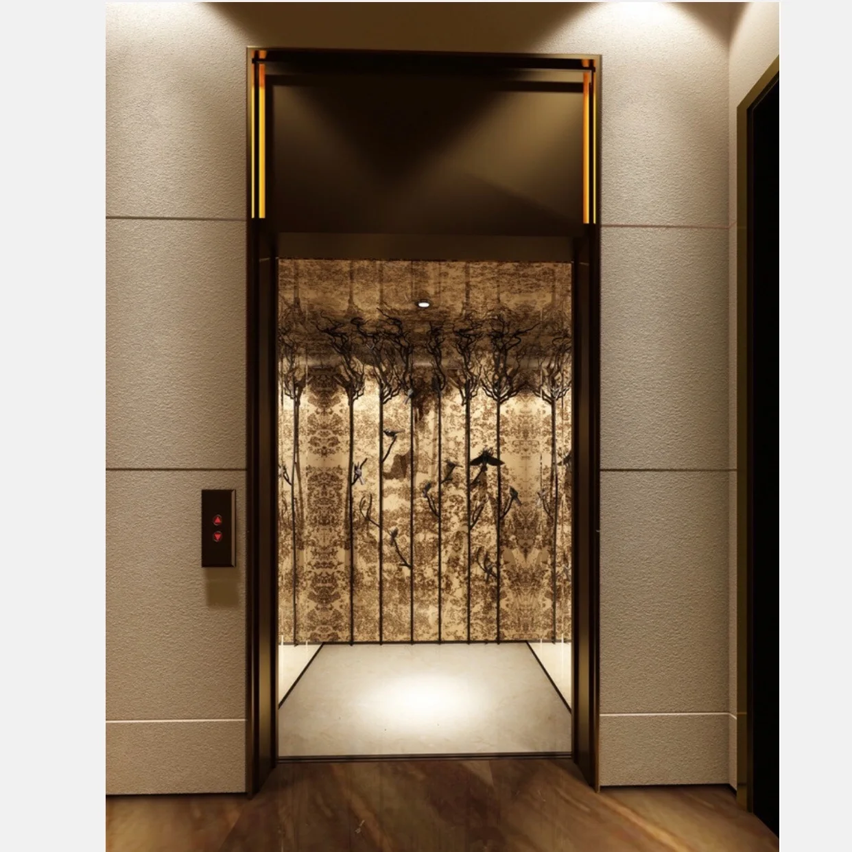 Electrical high speed outdoor passenger elevators with high performance