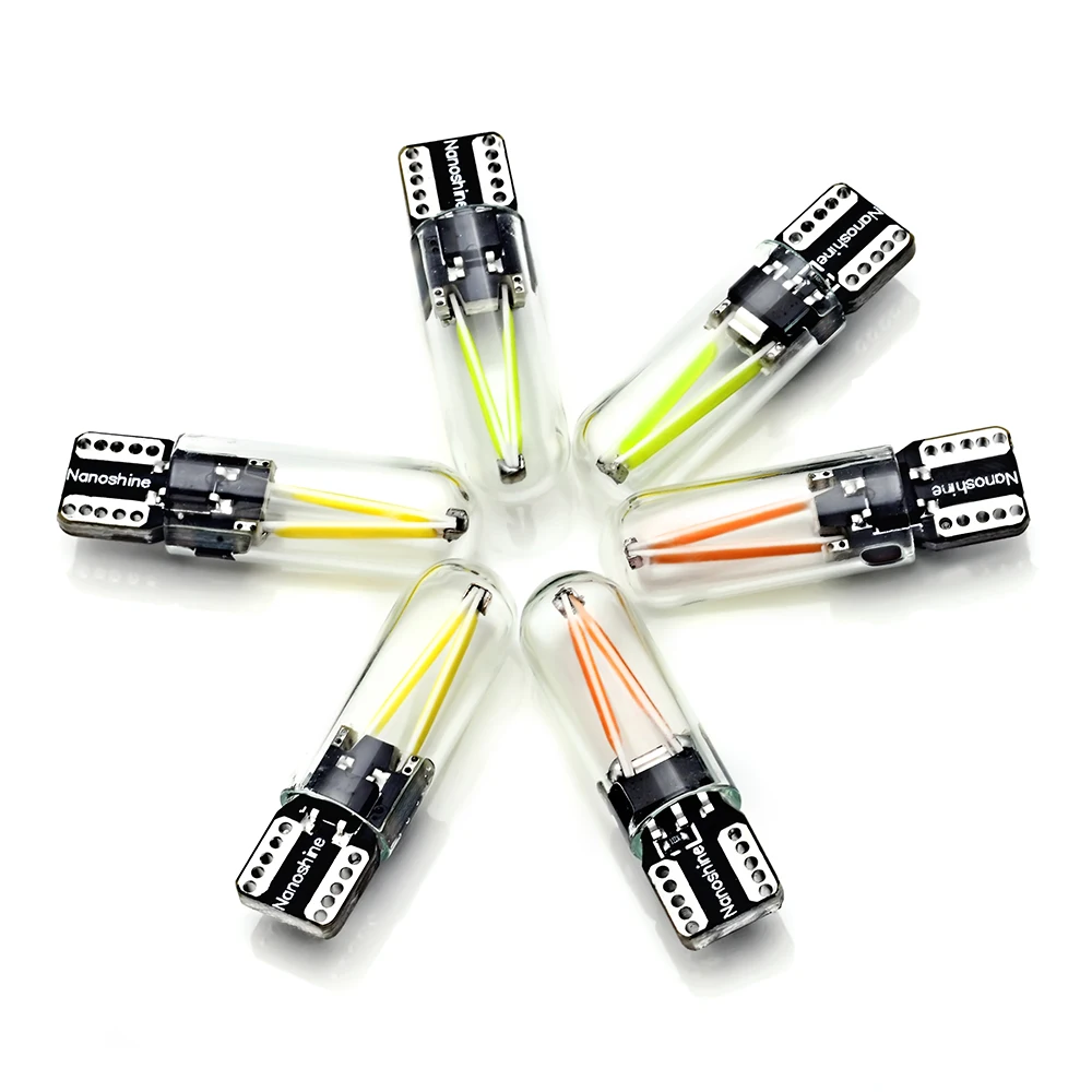 Newest led light t10 /car light Led filament auto automobiles reading dome bulb lamp DRL 12v / T10 COB