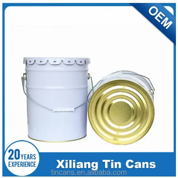 10 liter steel tin paint bucket drum