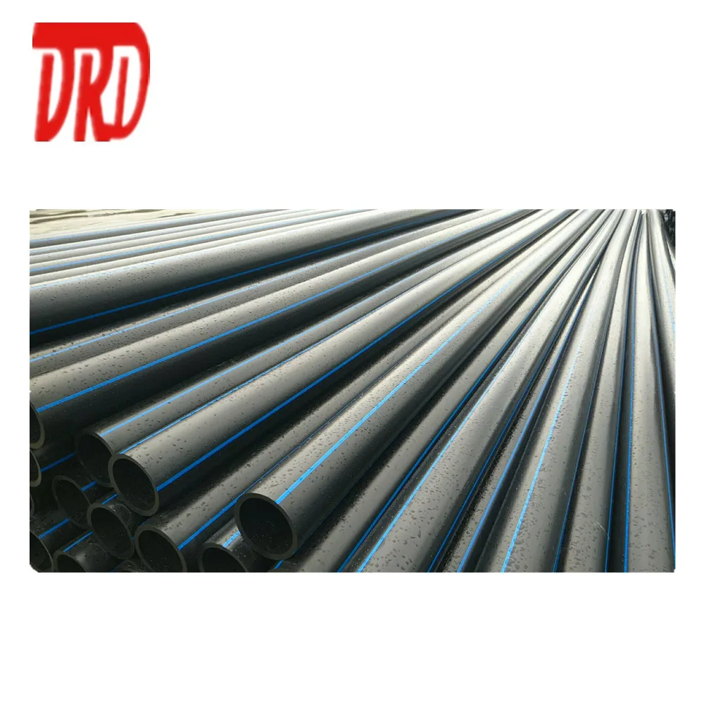 PE100 black PE 100 black plastic pe water pipe 4 inch hdpe pipe 110mm