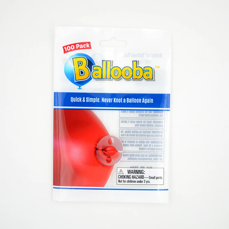 Accept Custom Order Back Seal Bopp Poly Plastic Balloons Packaging Bag for Birthday Party&